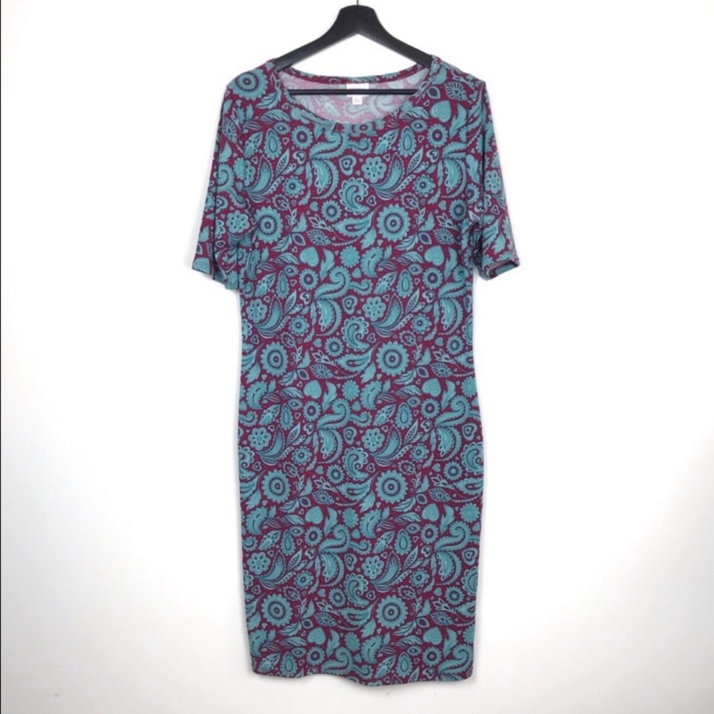 NWT Lularoe Paisley Julia dress Large